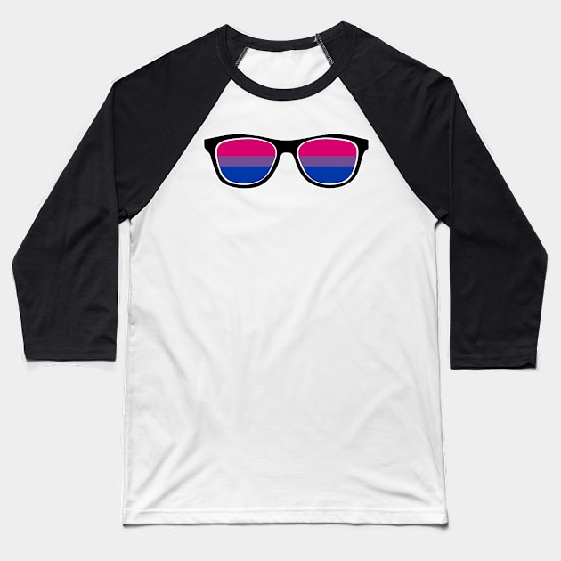 Bi Pride Glasses Baseball T-Shirt by VernenInk